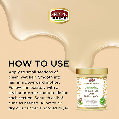 ژل موی قوی آلوئه ورا و آب نارگیل آفریکن پراید